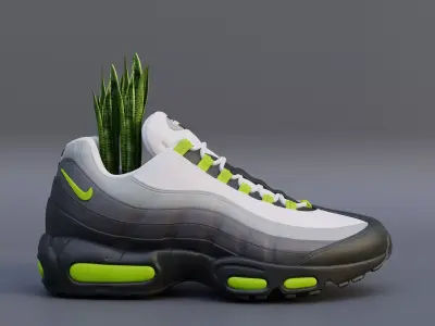 3D Printed Air Max 95 neon 3D print model
