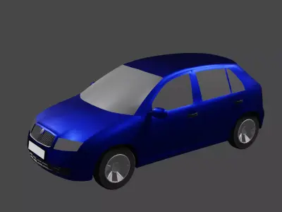 Skoda Fabia MK1 Low-poly 3D model