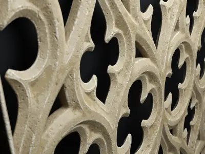 Paneling belonging to Carlisle Cathedral  1842 V2 3D model