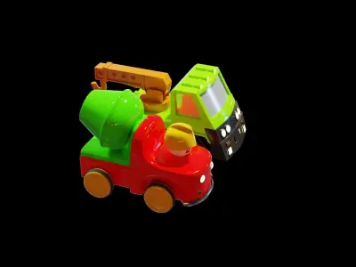 Cartoon truck Low-poly 3D model 3D model