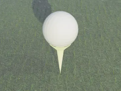 golf  tee  Free low-poly 3D model