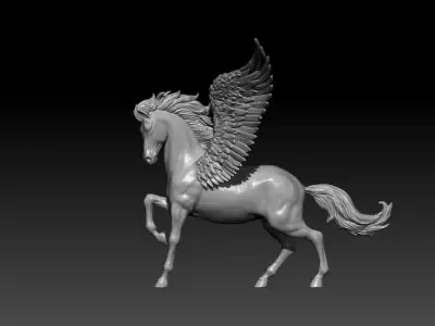 Pegasus poses 03  3D print model