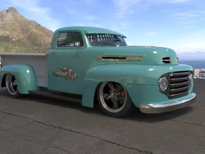 Ford Pickup Hot Rod 3D model