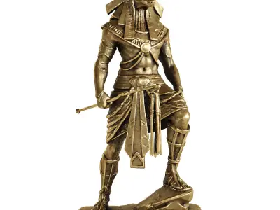 warrior if sand anibus 3D model