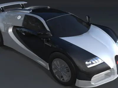 Bugatti Veyron 3D model Polygon mesh