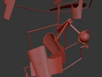 Abstract Suspension 3D model
