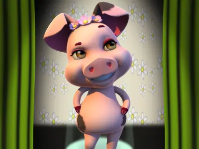 Bouguet Pig 3D model