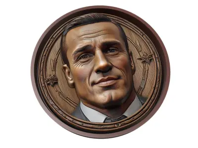 Fabio Cannavaro Footballer Medallion 3D print model
