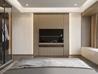 Bedroom Modern Luxury 3D model