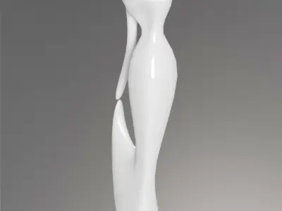 Modern Female Sculpture 3D model