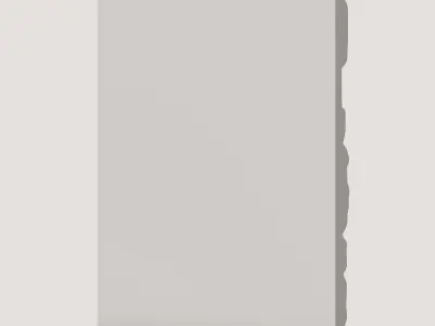 Dry Stacked Irregular Stone Wall 3D model