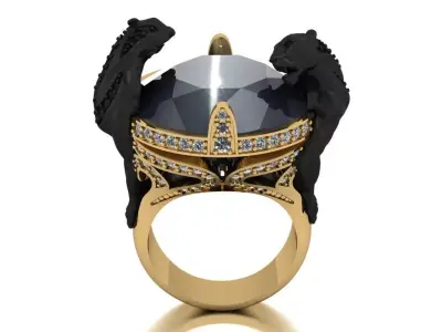 tiger ring 3D print model