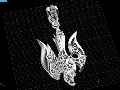 Ukrainian Trident 3D print model