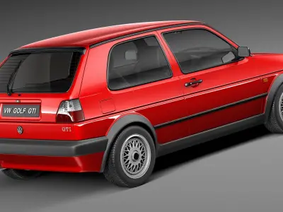 Volkswagen Golf GTI mk2 1983-1992 3D model