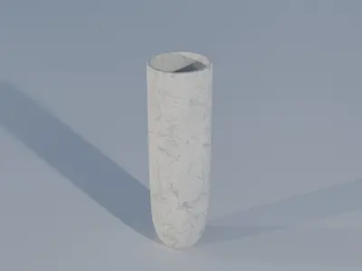 set of 5 flowerpots 3D model