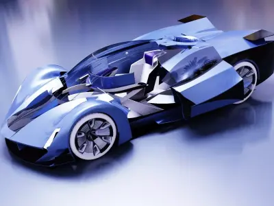 Electric Sports Car Concept 3D model