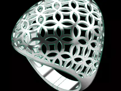 fusion luxury gold ring  3D print model purchase