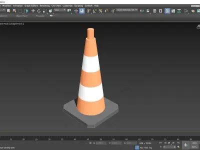 Traffic Cone - Revit Family 3D model