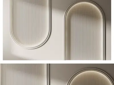 Decorative V16 Wall Panels 3D model