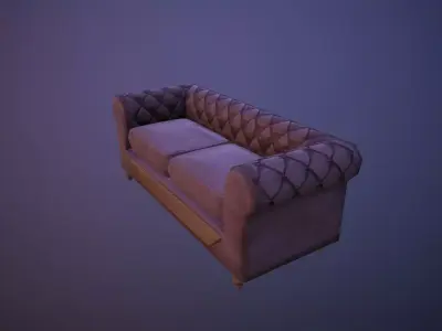 Classic Sofa Low-poly 3D model purchase
