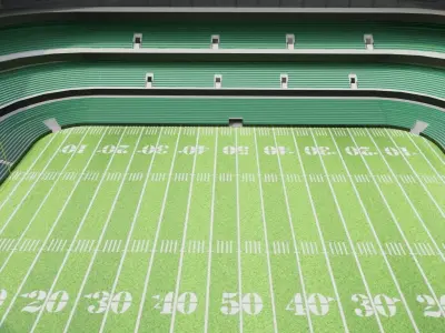 Nfl American Stadium Low-poly 3D model