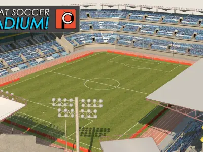 Great Soccer Stadium 3D model