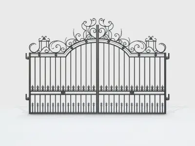 Ornate Decorative Gate 1 3D model