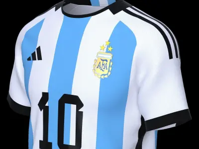 Argentina Messi New Jersey Design 2022 3D model
