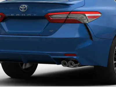 Toyota Camry SE 2018 detailed interior 3D model