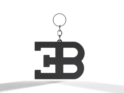 Bugatti Keychain 3D print model