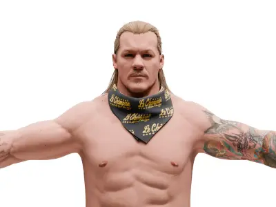 Chris Jericho - WWE Low-poly 3D model