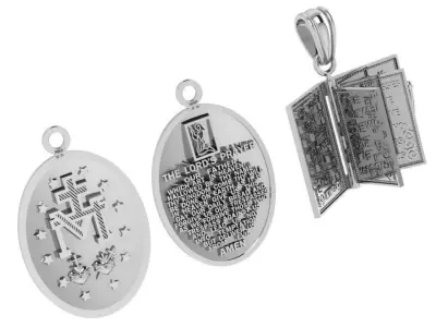 Bible Christian Pendant 4594 3D print model