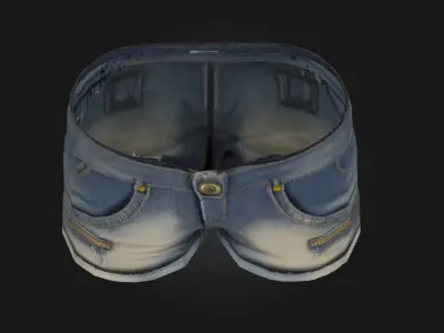 Denim Style  Timeless Texture of Casual Coo 3D model