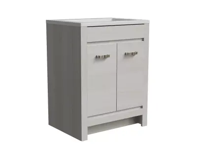 Free Standing Single Bathroom Vanity With Marble Top Low-poly 3D model