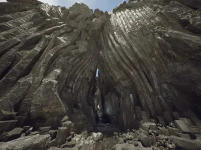 Abyssal Grottos Caves - Unreal Engine - Asset Pack Low-poly 3D model