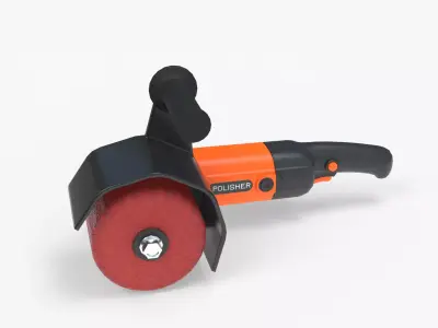 Burnishing Polishing Machine Low-poly 3D model