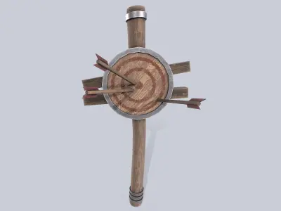 Training dummy Low-poly 3D model