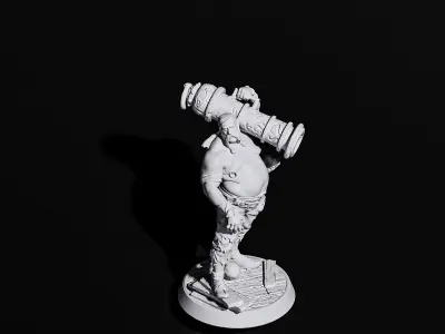 cannon pirate 3D print model