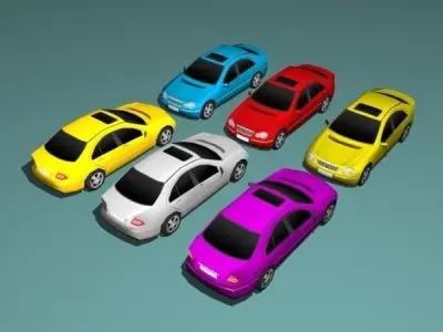 Mercedes C class Low-poly 3D model purchase