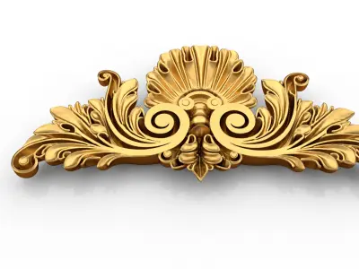 carved classic decorative ornament cnc 3d printing stl 02 3D model