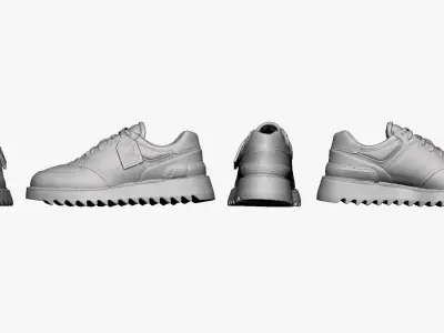 001251 greenishgray shoes new balance 3dp 3D print model