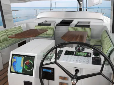 Hanse 675 yacht  3D model