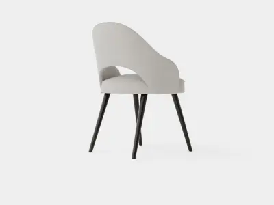 Milano dining chair sand Low-poly 3D model