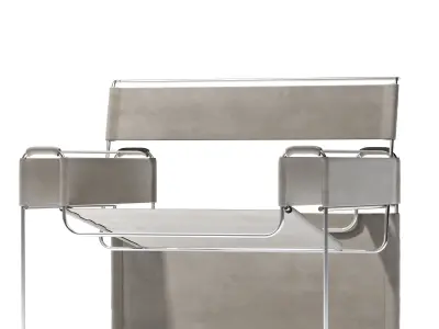 THINCHAIR concrete and glass bench 3D model