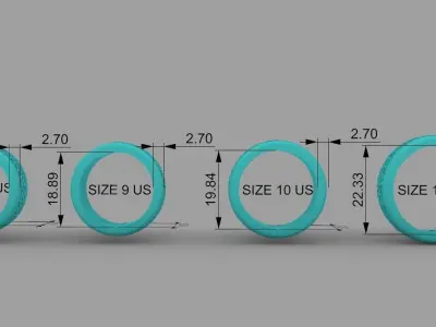 Slavic Ornament Ring 10mm wide 3D print model 3D print model