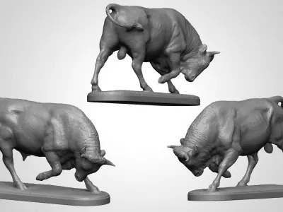 Bull Statue 3D print model