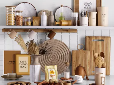 kitchen accessories 3D model