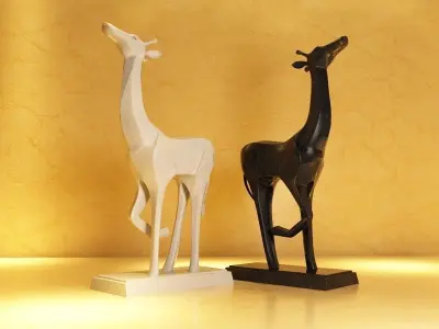 giraffes ornaments crafts animal models 3D model