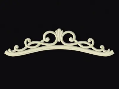 Central decor ornament for furniture 3D model 273