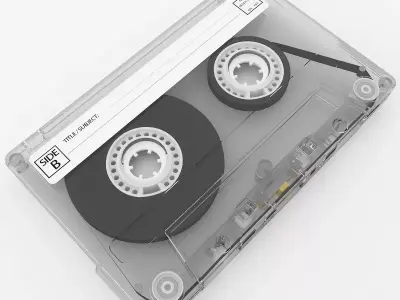 Compact Cassette Tape 3D model